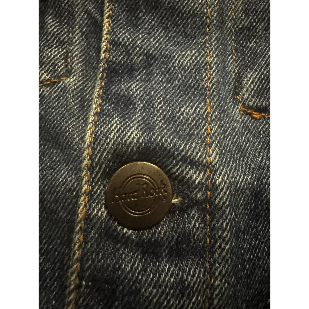 Vintage Hard Rock Cafe Denim Jacket Save The Planet Foxwoods Casino Youth S NWT